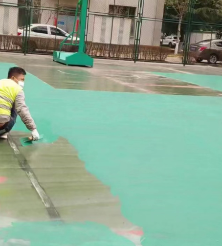 来宾球场地面翻新
